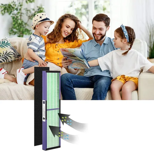 Miniatura 5 de Paquete de 2 filtros HEPA FLT4825 True B de repuesto compatibles con Germ Guardian AC4825 AC4850PT Filtro B Pet Pure - Paquete de 2