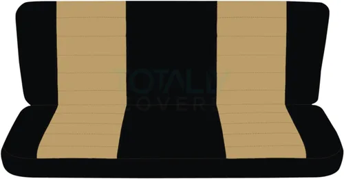 Miniatura 26 de Totally Covers Compatible con fundas de asiento de camión de dos tonos Ford F-150 Super Cab 1997-2003 (banco dividido trasero 40/60): negro y azul