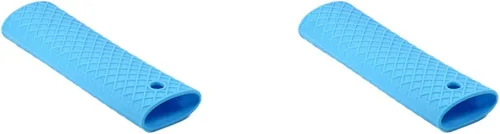 Miniatura 14 de Bettomshin 3 soportes de silicona para mango caliente, 6.102 in/6.1 pulgadas, funda antideslizante de silicona para ollas, resistente al calor, Negro