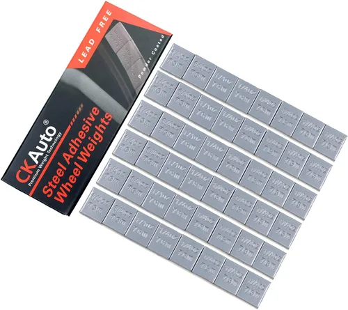 Miniatura 10 de CKAuto 1/4 oz, 0.25 onzas, negro, adhesivo adhesivo en pesos de rueda, tipo EasyPeel. Coches, camiones, SUV, motocicletas, autos RC. Perfil bajo, 12
