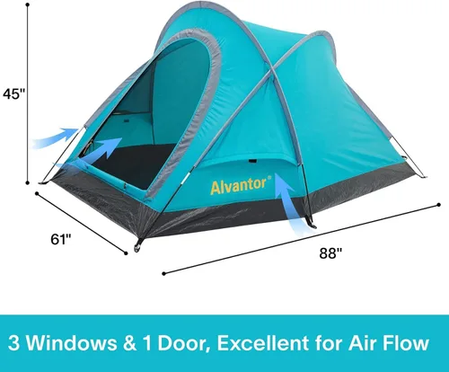 Miniatura 6 de Alvantor® Beach Tent Beach Umbrella Outdoor Sun Shelter Cabana Automatic Instant Pop-Up UPF 50+ Portable Beach Shade Camping Fishing Hiking Canopy