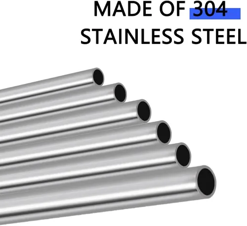 Miniatura 3 de Tubo de Acero Inoxidable 304 de 1/2" DE, Pared de Tubo Engrosada y Tubería Soldable, Tubo de Metal Redondo Tubo Recto Industrial de 10 pulgadas