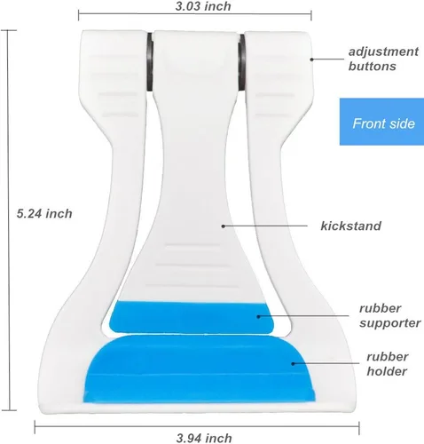 Miniatura 2 de Dos Modelos Multi-Ángulo Ajustable Universal Portátil Y Plegable Teléfono Celular Tablet Soporte Compatible Con Teléfono Celular Tableta - Azul