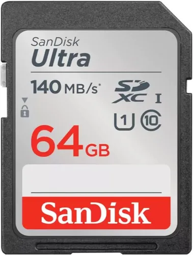 Miniatura 2 de SanDisk Tarjeta de memoria SDXC UHS-I Ultra Class 10 de 64 GB de 140 MB/s (paquete de 5) con lector de tarjetas de alta velocidad todo en uno