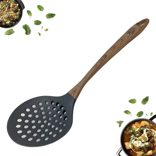 Miniatura 6 de Trituradores de patatas con mango suave al tacto de madera para cocinar, agarre elegante y cómodo, herramienta de puré de patatas a presión