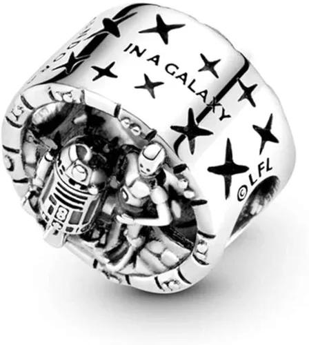 Miniatura 4 de PANDORA Star Wars C-3PO y R2-D2 Charm Metal Sin gemas