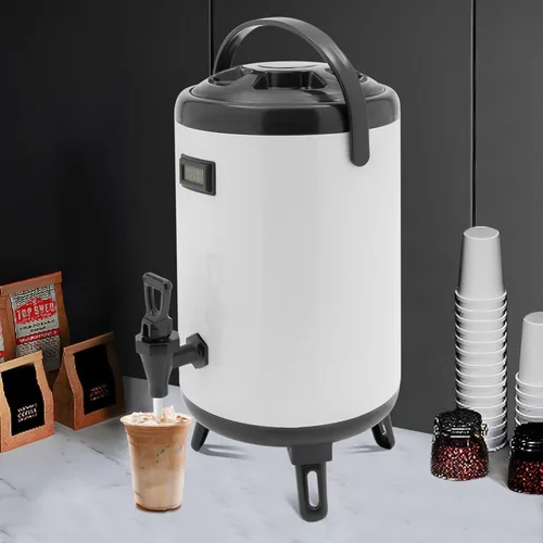 Miniatura 13 de Dispensador de bebidas calientes, dispensador de bebidas con aislamiento de acero inoxidable, dispensador de bebidas frías y calientes