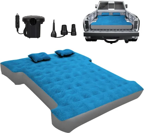 Miniatura 15 de Colchón de aire Umbrauto para camas de camión cortas de tamaño completo de 5.5-5.8 pies, colchón de aire inflable para tienda de camión con bomba
