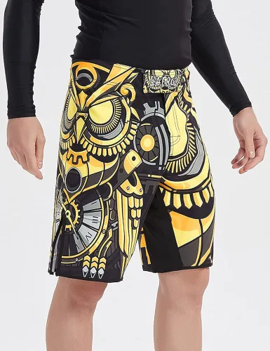 Miniatura 4 de LAFROI QJK01 - Pantalones cortos de boxeo para hombre con cordón y bolsillo