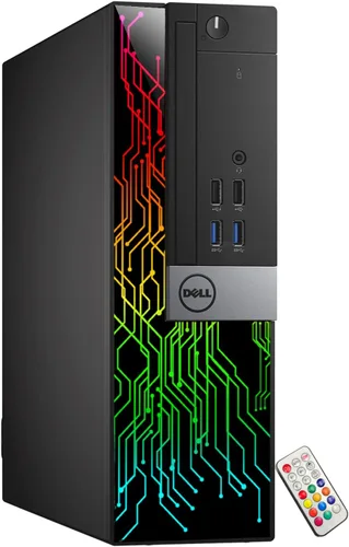 Miniatura 7 de Dell Computadora OptiPlex 5060 SFF RGB, Intel Core i5-8500, RX 550 4GB GDDR5, 32GB RAM, 512GB NVMe, 1TB HDD, monitor HDMI de 22 pulgadas, altavoces