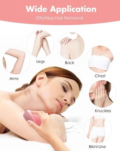 Miniatura 3 de Borrador de pelo de cristal para mujeres y hombres, removedor de pelo de cristal reutilizable, dispositivo portátil de depilación mágico, solución