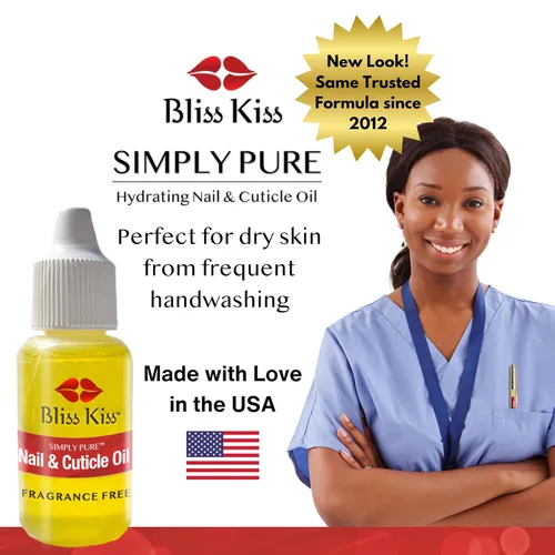 Miniatura 6 de Bliss Kiss Sin fragancias Cutiagotas de aceite de uñas con vitamina E y jojoba, fortalecedor de uñas, tratamiento de crecimiento de uñas