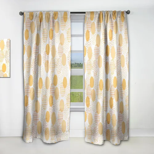 Miniatura 9 de DesignQ Cortinas con patrón hexagonal retro IX para dormitorio, cortinas para sala de estar, cortinas con aislamiento térmico, panel individual, 52