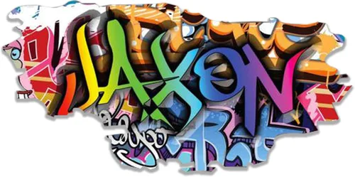 Miniatura 24 de Pegatina de pared personalizada de grafiti 3D con nombre Vinilo de decoración artística personalizada Desmontable Se arranca y se pega Arte