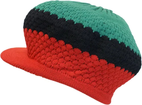 Miniatura 27 de Shoe String King SSK Rasta Knit Tam Hat Dreadlock Gorra con múltiples diseños y tamaños.