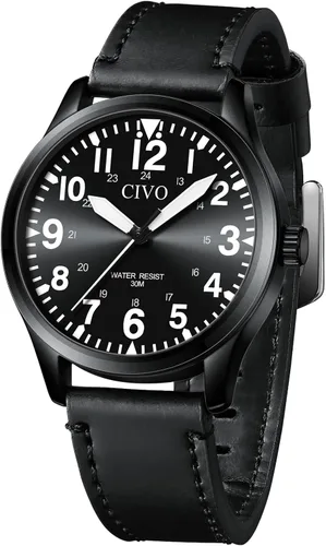 CIVO Military Watch for Men Waterproof: Analog Mens Watches Classic- Field Wrist Watches for Man