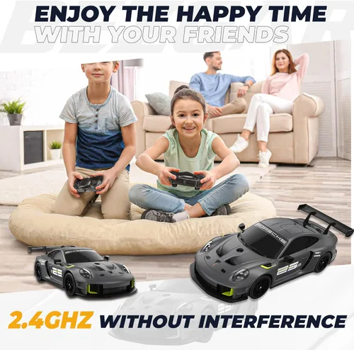 Miniatura 8 de BEZGAR Auto Porsche a control remoto - Auto de juguete Porsche 911 GT2 RS con licencia oficial 1:24 Modelo de Auto RC Porsche, regalo para niños