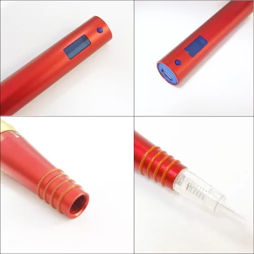 Miniatura 5 de Kit de máquina de tatuaje giratoria de maquillaje permanente con 10 agujas B643