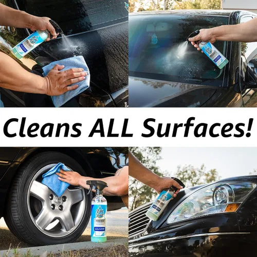 Miniatura 4 de Rev Auto Kit de lavado de coche sin agua – Limpia vehículos sin fuente de agua/incluye dos limpiador en aerosol de lavado sin agua de 16 onzas