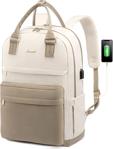 Miniatura 11 de LOVEVOOK - Mochila de computadora portátil para mujeres y niñas, mochila de 15.6 pulgadas impermeable para estudiantes, linda bolsa para libros