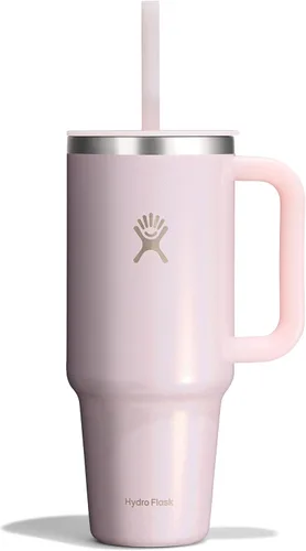 Miniatura 78 de Hydro Flask Vaso de Viaje con Asa, Tapa y Pajita - Acero Inoxidable Aislado en 24 Oz Aloe