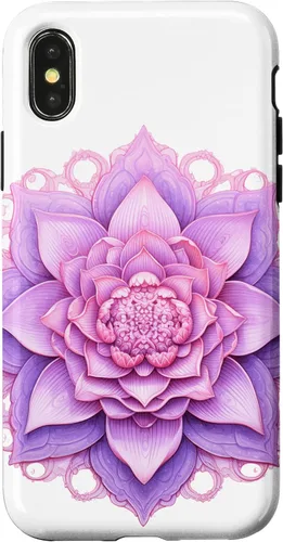 Miniatura 5 de iPhone 13 Pro Max Lotus Flower Mandala Circle Pink Yoga Meditation Case