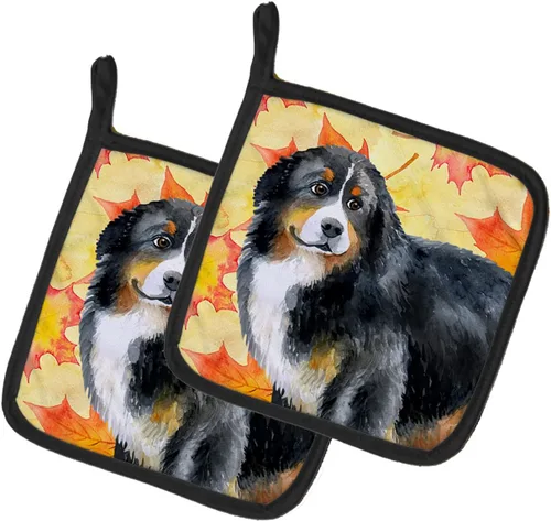 Miniatura 108 de Caroline's Treasures BB9655PTHD - Juego de soportes para ollas de cocina resistentes al calor, almohadillas calientes para horno, 7 1/2 x 7 1/2