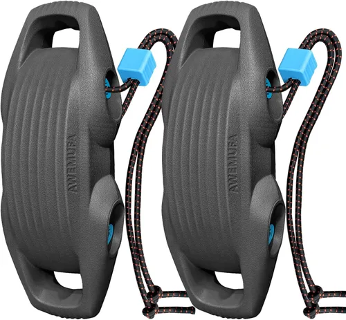 AWEMUFA Defensas de Barco Fáciles de Instalar Parachoques para Atraque Defensa Ideal para Pontón, Lobina, Moto Acuática y Barcos de Pesca Gris