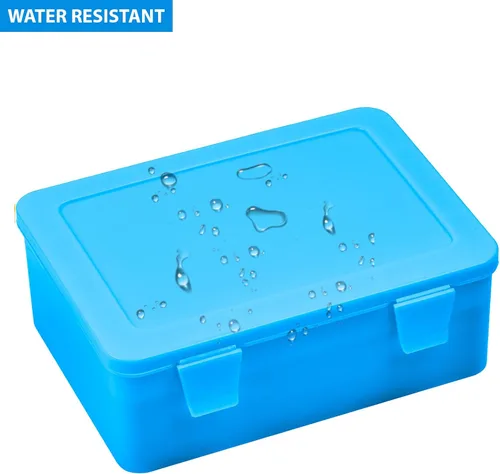 Miniatura 3 de ALCYON Caja de almacenamiento organizadora de baterías, soporte de caja de garaje para 24* AA, 30* pilas AAA (bolsa no incluye baterías) (azul)