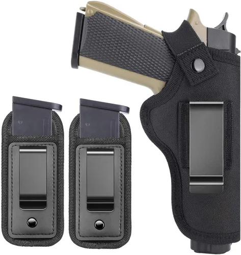 TACwolf 1911 Nylon Gun Holster Magazine | Derecha Izquierda IWB OWB Fast Draw | Se adapta a la mayoría de pistolas estilo 1911 - Kimber - Colt - S &
