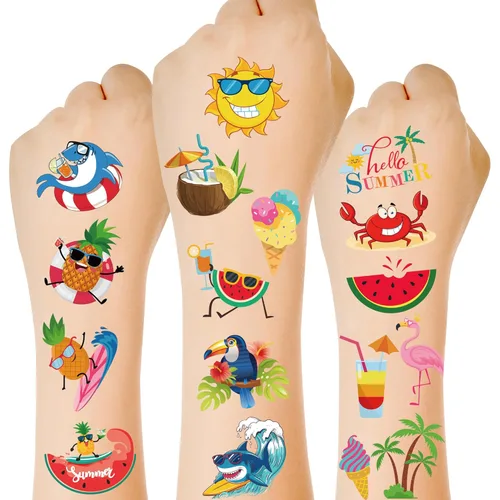 Miniatura 18 de 320 patrones de tatuajes temporales, 36 hojas de tatuajes temporales, accesorios de tatuaje falsos impermeables de animales, dinosaurio, mariposa