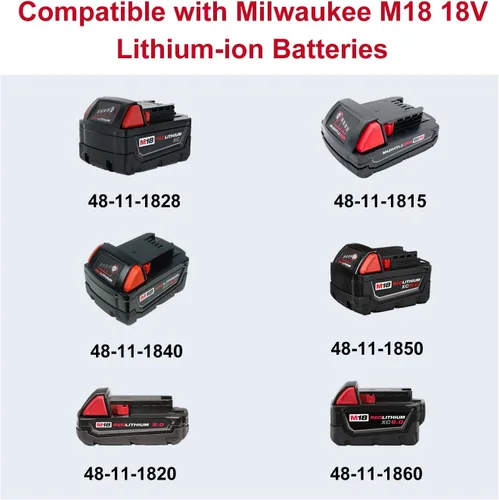 Miniatura 2 de Paquete de 2 adaptadores de batería Power Wheels para adaptador de batería Milwaukee M18, 6 fusibles de 30 A, 2 terminales de cable y cable de 12