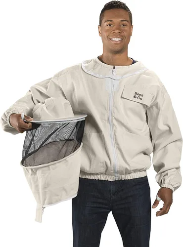 Miniatura 2 de Bees & Co K73 Cotton Beekeeper Jacket with Round Veil