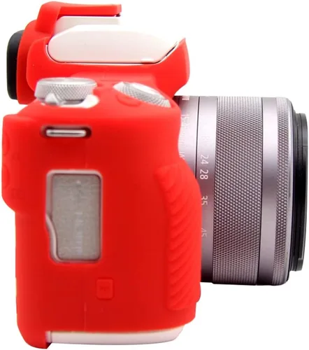 Miniatura 4 de Rieibi Funda de silicona para Canon M50 M50 Mark II, funda protectora de silicona suave para cámara digital Canon EOS M50 EOS M50 II Rojo