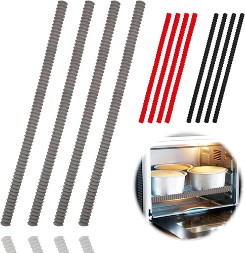 LeeYean Protectores de horno para estanterías, paquete de 4 protectores de silicona resistentes al calor, protegen contra quemaduras y cicatrices,