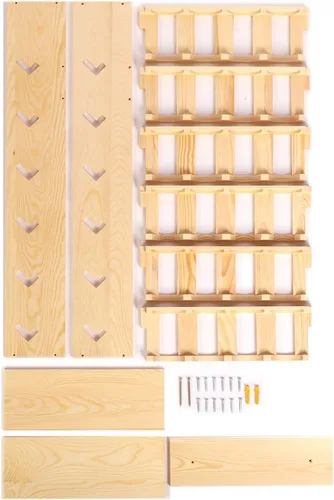 Miniatura 9 de Nisorpa Soporte para 24 latas de pintura en aerosol o lubricante, estante para latas de aerosol de 6 niveles, estante de almacenamiento de latas