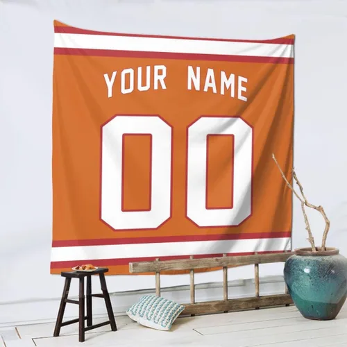Miniatura 4 de Tapiz personalizado de fútbol americano personalizado con cualquier nombre, tapiz de 59 x 59 pulgadas, para colgar en la pared, gimnasio, deportes