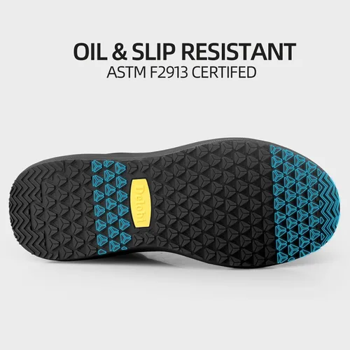 Miniatura 4 de Zapatos antideslizantes para hombre, para servicio de alimentos, antideslizantes, zapatos de trabajo para hombre, en restaurante, cocina, chef
