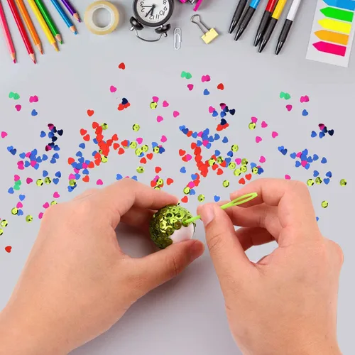 Miniatura 6 de LOMIMOS 100 bolas de espuma de 7 tamaños, bolas blancas surtidas para artes y manualidades, proyectos escolares, suministros de fabricación
