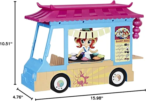 Miniatura 11 de My Little Pony Por ejemplo, Minis Sunset Shimmer Camión de sushi