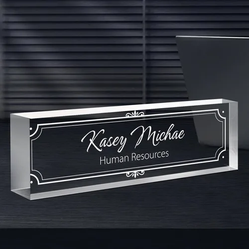 Miniatura 11 de Placa de nombre de escritorio personalizada con foto, placa de nombre personalizada para escritorio, decoración de oficina para mujeres y hombres