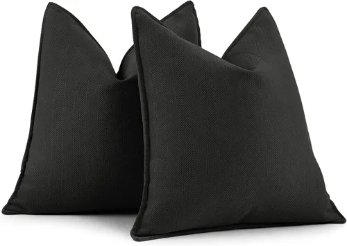 Miniatura 16 de ZWJD Fundas de Almohada para Lanzar de Color Rust 18x18 Juego de 2 Fundas de Almohada de Chenilla con Diseño Elegante Fundas de Almohada Decorativas