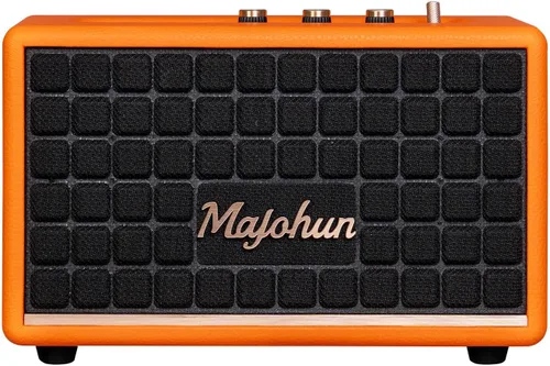 Miniatura 10 de Altavoz Bluetooth 5.4 de madera pico de 100 W, estéreo TWS vintage (negro) Retro style with bass & treble control, AUX & USB input; multiple