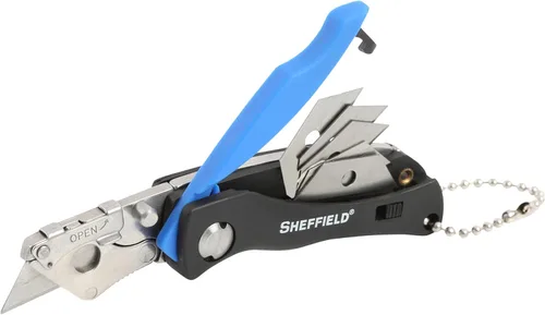 Miniatura 13 de Sheffield 12514 Cuchillo Utilitario Plegable Paquete de 3, Rellenos para Calcetines, Regalos para Hombres, Regalos para Papá, Hojas de Cuchillo