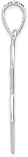 Miniatura 2 de Colgante de plata de ley pulido estrella de David 1811in 1142in estilo QC7432