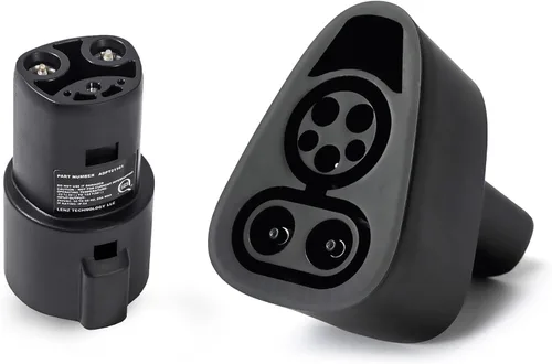 LENZ Adaptador J1772 y adaptadores CCS1, paquete de carga pública AC/DC para Tesla, acceso público nivel 2 o estaciones de carga rápida CC para Tesla