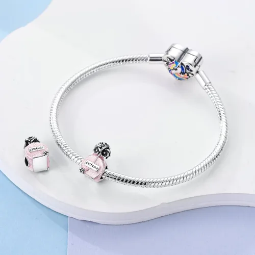 Miniatura 2 de MULA Dijes de plata de ley 925 para pulseras y collares, lindos gatos, perros, elefantes, animales, familia, colgantes, joyas, regalos para mujeres