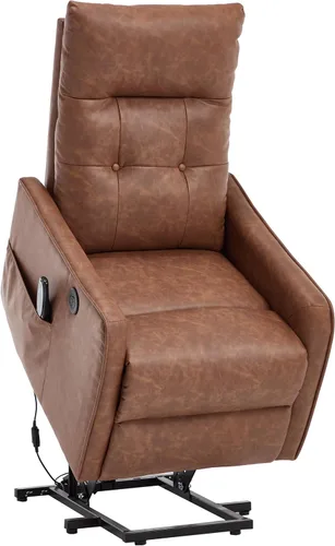 Miniatura 14 de Silla reclinable eléctrica con elevación Trustyue con calor y masaje, sillas elevadoras para asistencia al estar de pie, silla pequeña con elevación