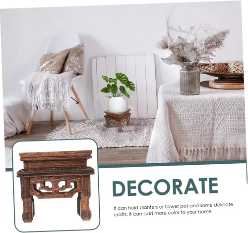 Miniatura 9 de Happyyami Macetas base para exteriores, macetas para plantas de interior, soporte de flores en maceta de interior, soporte para plantas