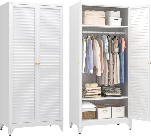 Miniatura 14 de UNICOLY Gabinete de Almacenamiento de Pared de 15", Pequeño Armario Guardarropa, Pequeño Gabinete Colgante para Dormitorio Escuela, Empleado